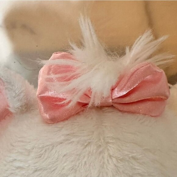 Disney Parks Marie Aristocats Plush Toy 8" White & Pink Baby Stuffed Animal - Picture 15 of 16